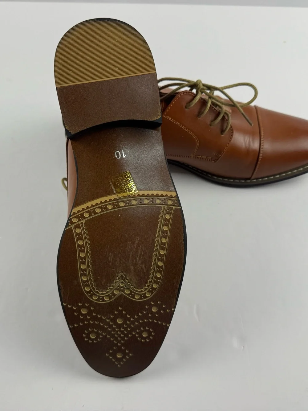 Bruno Marc polished tan